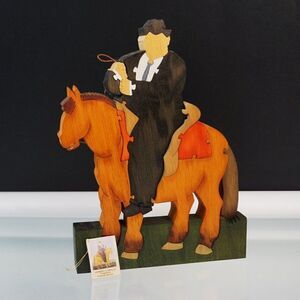Fernando Botero Wood Puzzle Art Sculpture Man On A Horse Museum of Antioquia